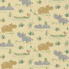 Printed Cotton DELO Yellow / Green